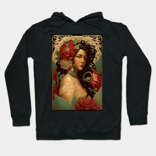 Mexican Beauty with Dahlias Hoodie